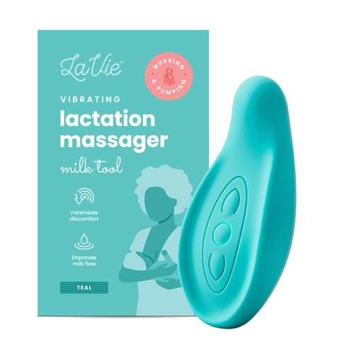 Lactation Massager – Patented Breastfeeding Relief, Boost Milk Flow & Ease Discomfort from Clogged Ducts, Engorgement, Mastisis – Postpartum Essentials for Nursing Moms – HSA/FSA Medical Device