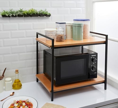 amazon basics Metal Multi-Purpose Rack for Microwave, Oven, OTG | Kitchen Organizer (Brown) 3 41Zrc13Ui1L