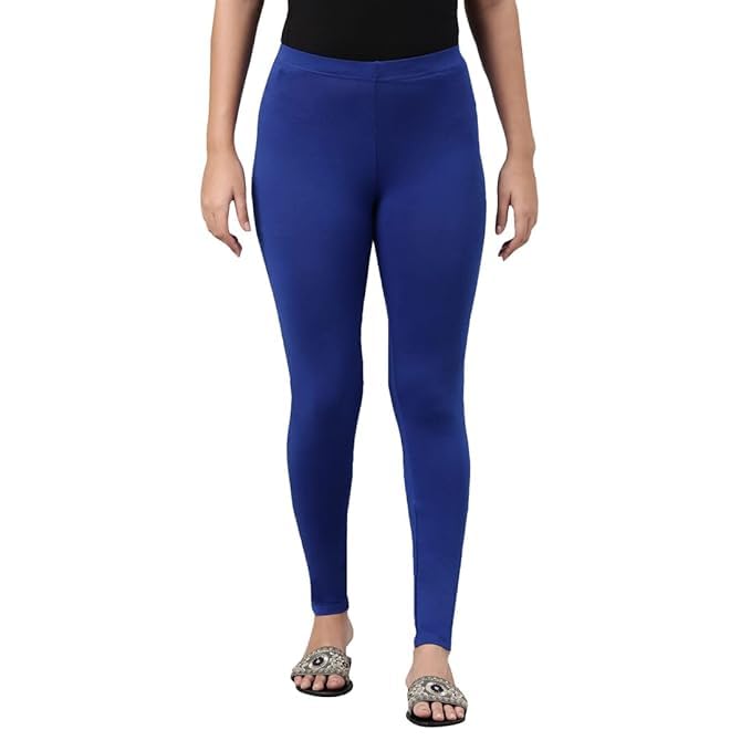 Image of Women Cotton Solid Belt Ankle Length Legging Four Way Lycra Leggings