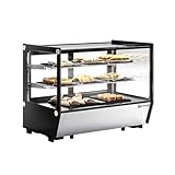 GGM Gastro | TKVGNR160 | Tisch-Kühlvitrine - 160 Liter - 880mm - eckig - mit 2 Ablagen