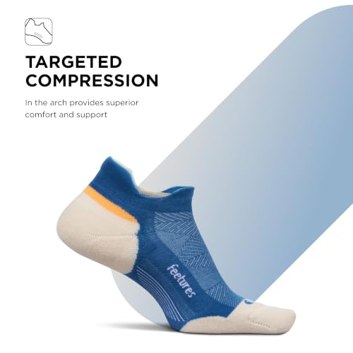 Image of Feetures Elite Max Cushion No Show Tab - Running Socks for Men & Women, Athletic Compression Socks, Moisture Wicking