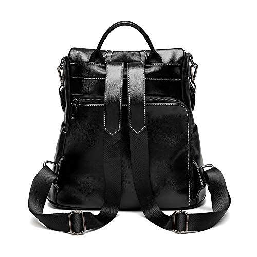 Mochila couro anti-furto urbanity super fashion city rock Preto
