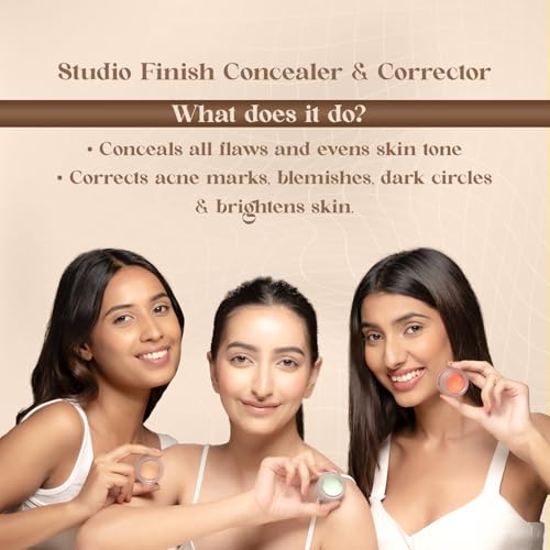 Image of Glam21 Conceal Me Studio Finish Concealer & Corrector |F ull Coverage Yet Lightweight | Easily Blendable Cream Concealer for Dark Circles & Blemishes | 7gm-Orange Correctorr-08