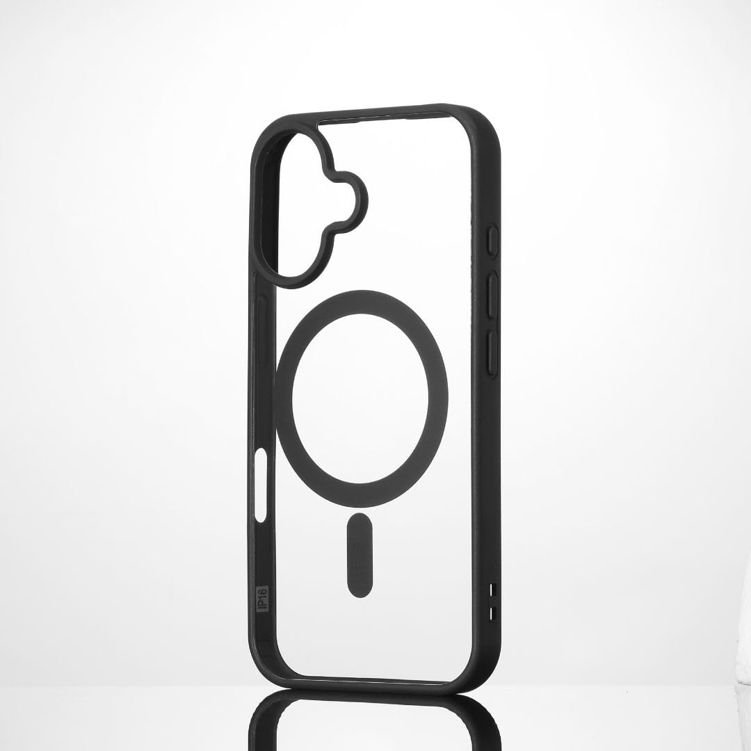 Custodia Protettiva Trasparente a 4 Angoli rinforzati, Antiurto, Ultra Resistente, semirigida, Compatibile con iPhone 16