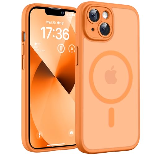 TOCOL für iPhone 13 Hülle für MagSafe, Vollständiger Kameraschutz, Eingebauter Magnetring, Stoßfest Kratzfest Transluzen...