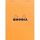 RHODIA(ロディア) メモ帳 No.16 (A5) 80枚 5mm方眼罫 撥水カバー ミシン目入 PEFC認証取得 オレンジ ブロックロディア No.16(14.8×21cm) RHODIA cf16200