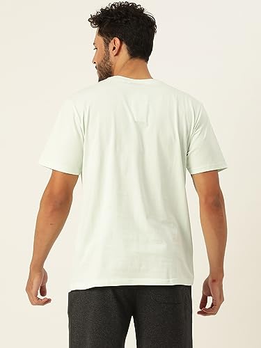 Image of Solid Soft Cloth Round Neck Cotton Relaxed Fit T Shirt