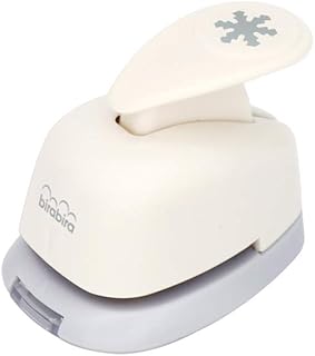 Bira Craft 3/8 inch Snowflake Shape Lever Action Craft Punch, Christmas Punch for Paper Crafting Scrapbooking