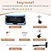 FIOBEE Toy Box for Girls Boys with See-Through Mesh & 360° Rotating Wheels Toy Chest Organizer Easy Install Stuffed Animal Storage for Nursery Playroom Toy Storage Bin, Black