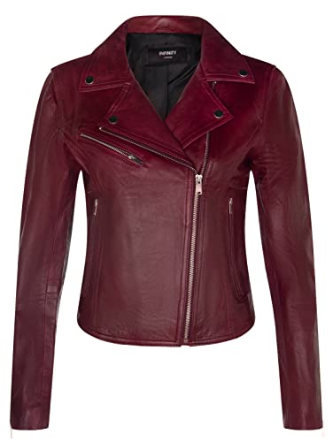 Infinity Leather Damen Burgund Lederjacke Klassische Bikerjacke Aus Echtem Leder M Infinity Leather Damen Burgund Lederjacke Klassische Bikerjacke Aus Echtem Leder M
