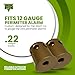 Trip Alarm Co .22 Nailgun Blank Adapter for 12 Gauge Perimeter Trip Wire Alarm – Desert Brown Nailgun Blanks for Perimeter Security – Compatible with Camping Trip Alarms & Outdoor Defense Systems