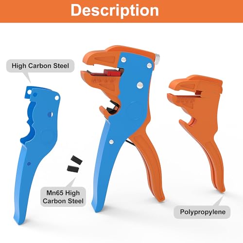 Image of Knoweasy Automatic Wire Stripper and Cutter,Heavy Duty Wire Stripping Tool 2 in 1 and Wire Stripper Tool for Electronic and Automotive Repair