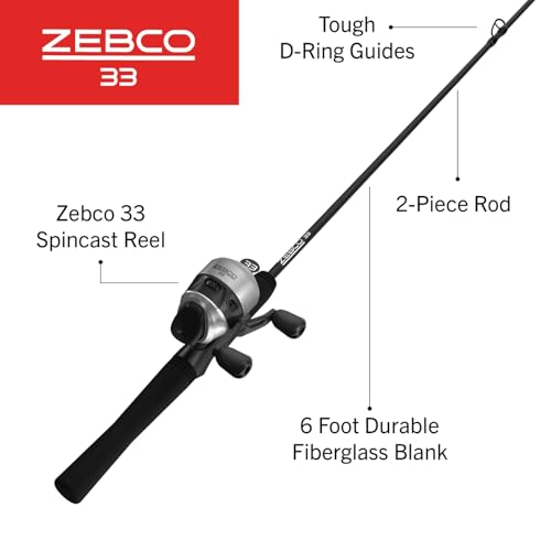 Moulinet pour Lancer combiné et Canne Zebco 33 Ensemble Complet - 2