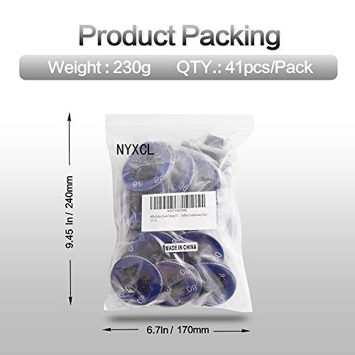 NYXCL Quick Change Discs Set,2 inch Zirconia Sanding Discs with 1/4" Holder, for Die Grinder Surface Prep Strip Grind Polish Finish Burr Rust Paint Removal,Surface Conditioning Discs (Mixup 75Pcs)