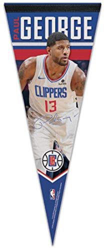 WinCraft Paul George Los Angeles LA Clippers 12 x 30 Premium Felt Pennant