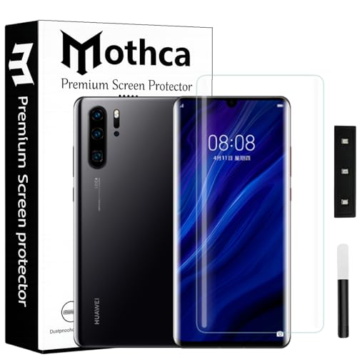 Image of Mothca Curved UV Tempered Glass Screen Protector for Huawei P30 Pro | HD Clear | Full Screen Coverage | Pack of 1