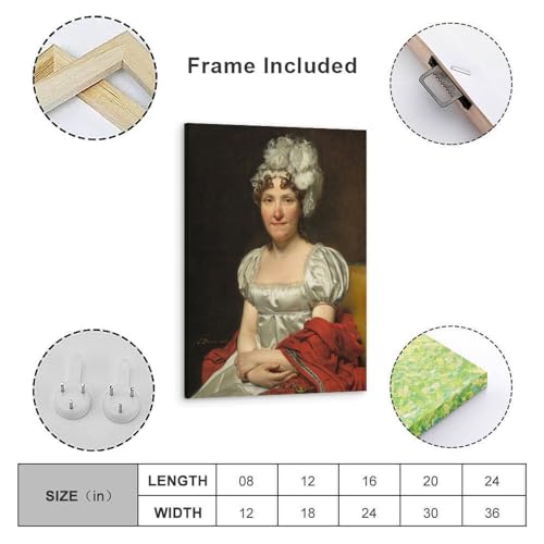 Affiches imprimées Jacques Louis David Madame David toile 20x30 - 2