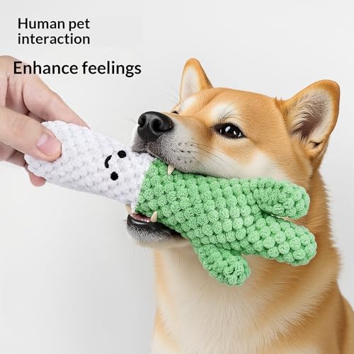 Juguete mordible sonoro de peluche para perros pequeños y medianos miniatura 2