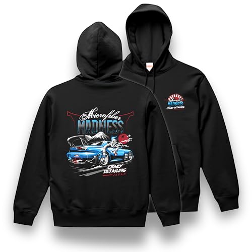 [Microfiber Madness] �p�[�J�[ JDM Tribute ����A�p���� �t�����g���͊��f�U�C�� ���j�Z�b�N�X �u���b�N XL