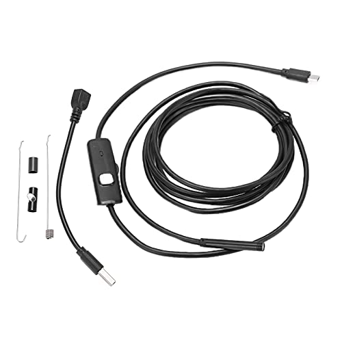 High Definition Endoscope Camera with 5.5mm Lens and Adjustable LED Lights - Ideal for Industrial Overhaul and Visual Inspections - Compatible with, XP, Win7, Win8,