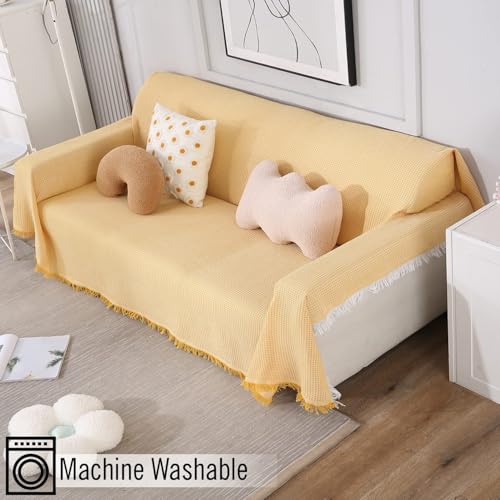 Image of HOKIPO Thick and Soft Sofa Cover Throw 3 Seater, 180 (D) x 300 (L) cm (NEW2-AR-4641-N5)