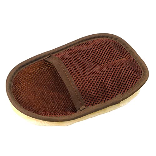 Ronyme Gant de Lavage de Voiture, épurateur sans Peluches et sans Rayures pour Bateaux, camions, SUV, Nettoyage, Polissage, Brun