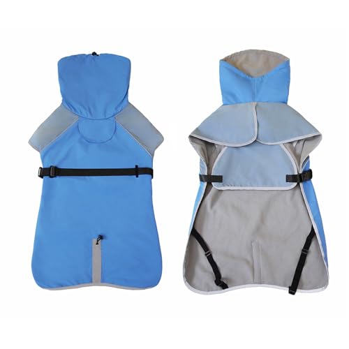 Chubasquero para perro y chaqueta impermeable de invierno con capucha 7