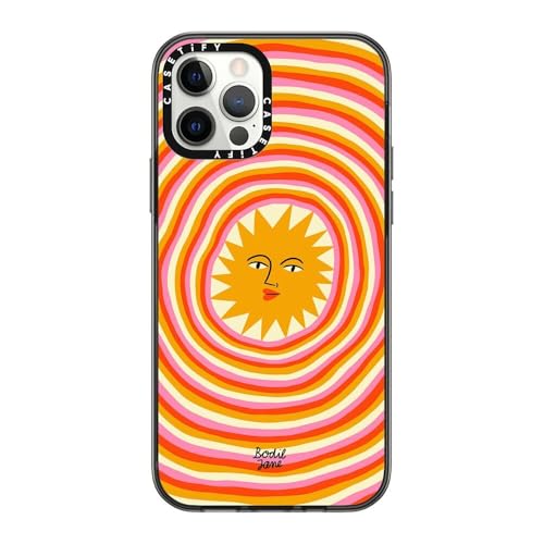 Coque iPhone 12 Pro CASETiFY compacte et antichoc en noir transparent