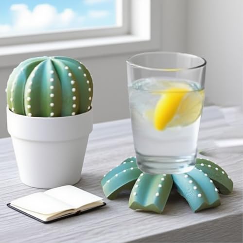 Dessous de verre cactus avec support pour une protection de table originale - 3