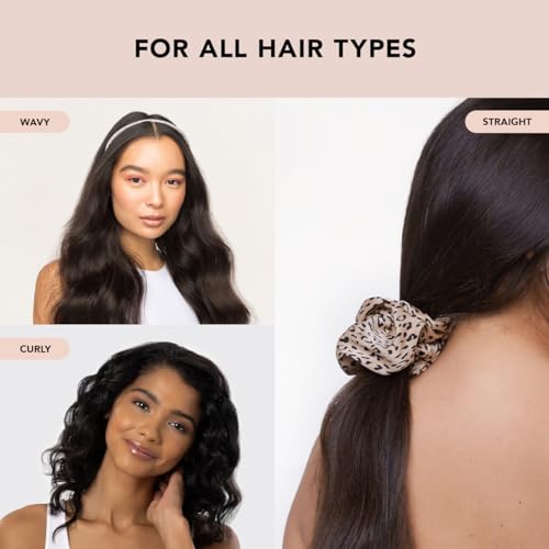 Image of Kitsch Brunch Scrunchies - No Crease Hair Ties for Girls, Scrunchies for Women | Perfect for Daily Wear or Any Occasion | Ideal Gifts for Women - Leopard Print