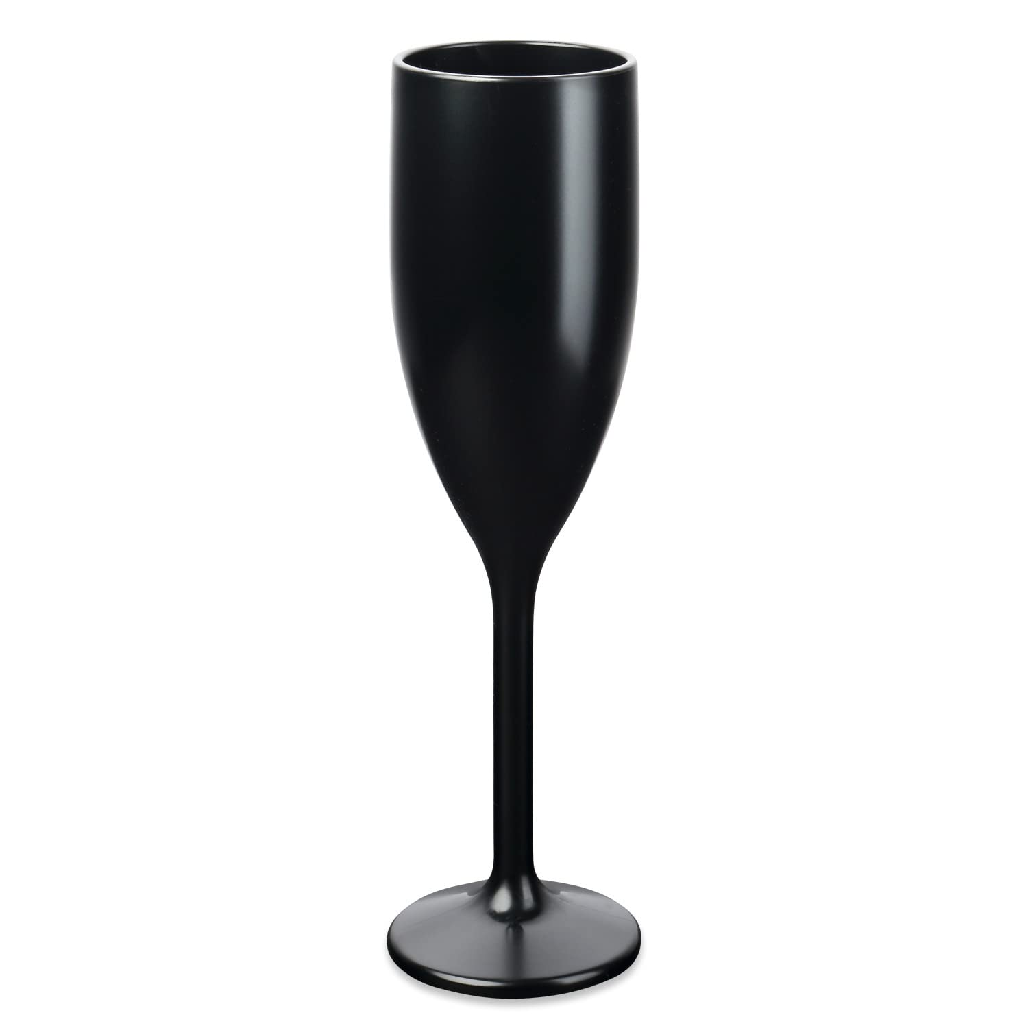 Schramm® Mehrweg Sektgläser in schwarz wählbar 6, 12, 24 oder 48 Stück 150 ml Champagner Glas Sektflöten Sektkelch Stielglas Champagner Gläser Fassungsvermögen, Größe:48 Stück