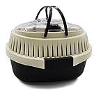 KAMEIOU Portable Small Animals Hamster Hedgehog Guinea Pig Carrier Cage Critter for Guinea Pigs Hamsters Hedgehogs Ferrets Chinchillas Carrier Case Travel Breathable Small Animal Pets Car Carriers Box