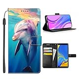 Modello del telefono: appositamente progettato per LG V30 con speciale modello Dolphin-aa509 ad alta risoluzione, per trasportare telefono, carte, ID, contanti, ecc.