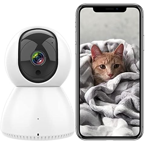 ANTELA Cámara IP WiFi 355° Cámara de Vigilancia FHD 1080p Cover