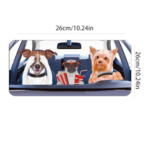 Parasol para coche de perro protector de parabrisas con ventosas para calor 5
