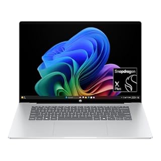 HP OmniBook 5 16 inch Next Gen AI PC, 2K Touchscreen, Snapdragon X Plus X1P-42-100, 16 GB RAM, 512 GB SSD, Qualcomm Adreno GPU, Windows 11 Home, Copilot+ PC, Glacier Silver, 16-fb0000nr