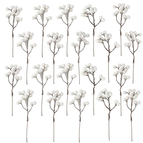 Crafare 36 Pack Artificial Berry Stems 7 Inch...
