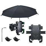  Aublinto Support De TéLéPhone pour Parapluie De Guidon De Moto,Petit Support De TéLéPhone Parapluie Compatible pour I*Ph*One 13 12 11 Pro Max X 8 7 GA*Laxy Note 10 S20 S10 S9 H*UA*Wei P40 P30 P20