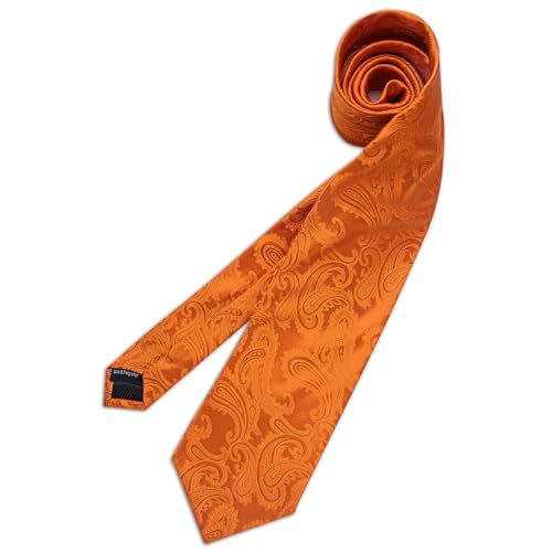 Image of DiBanGu Mens Paisley Tie Set Silk Woven Jacquard Necktie and Pocket Square Cufflinks Gift Set for Wedding Bussiness