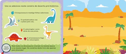 Cola e descola - Dinossauros Cola e descola - Dinossauros - Imagem 4