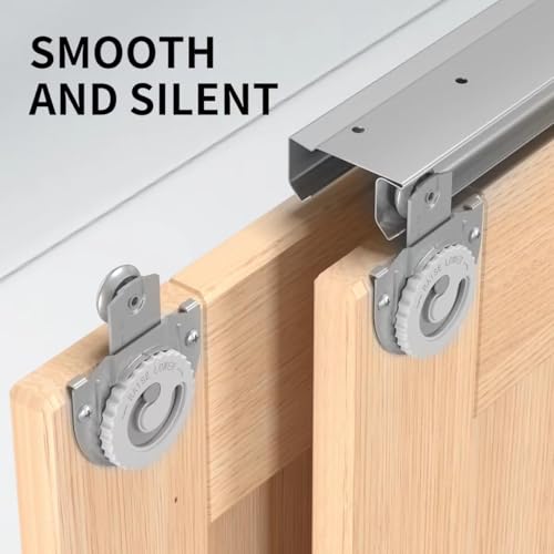 SongYung 12 PCS Closet Door Roller Kit, Sliding Wardrobe Closet Door Hardware Top-Roller Kit with Adjustable Screws,Slide Smoothly and Quietly by SongYung - Used condition - Image 7