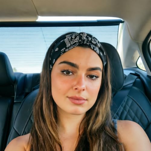 Image of DRESHOW 8 Pack Headbands for Women Yoga Knotted Headbands Elastic Criss Cross Hair Accessories Sports Head Wrap Non Slip