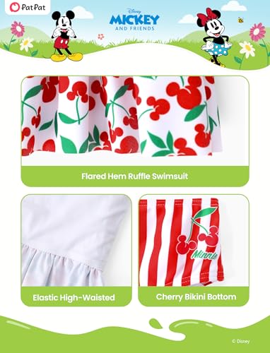 Image of Disney Elsa Princess Toddler Girls Two Piece Tankini Top and Bow Tie Bikini Bottom Beach Swimsuit Set