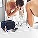 TOUPONS Men's Travel Toiletry Organizer Bag Canvas Shaving Dopp Kit TSA Approved (Blue)