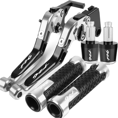 Leviers frein embrayage Yamaha FZ6 anti vibrations mains avec poignées guidon confort