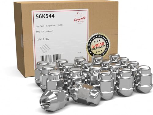 Wheel Accessories Parts 20 Pcs M12 x 1.25 12 x 1.25 Thread Bulge Acorn 35mm 1.38