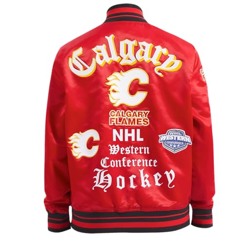Image of Pro Standard Mens NHL Old English Satin Jacket