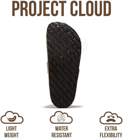 Project Cloud 100% Genuine Leather Clogs for Women Shoes - Memory Foam Insole, Non-Slip & Natural Cork Footbed Arch Support Big Buckle Womens Clogs and Mules Footwear (Manchester) - Image 5