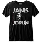 Janis Joplin Eco-Tee: Shea '70 - X-Large - Black - Unisex