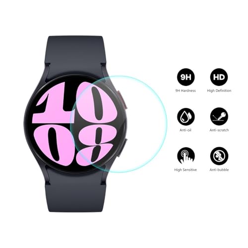 Image of 4youquality Military-Grade Gorilla Tempered Glass for Samsung Galaxy Watch 4 /5 / 6 /7 / 8 / Watch FE (40mm Model) | 9H Hardness | HD Clear | Scratch Resistant | Pack of 2